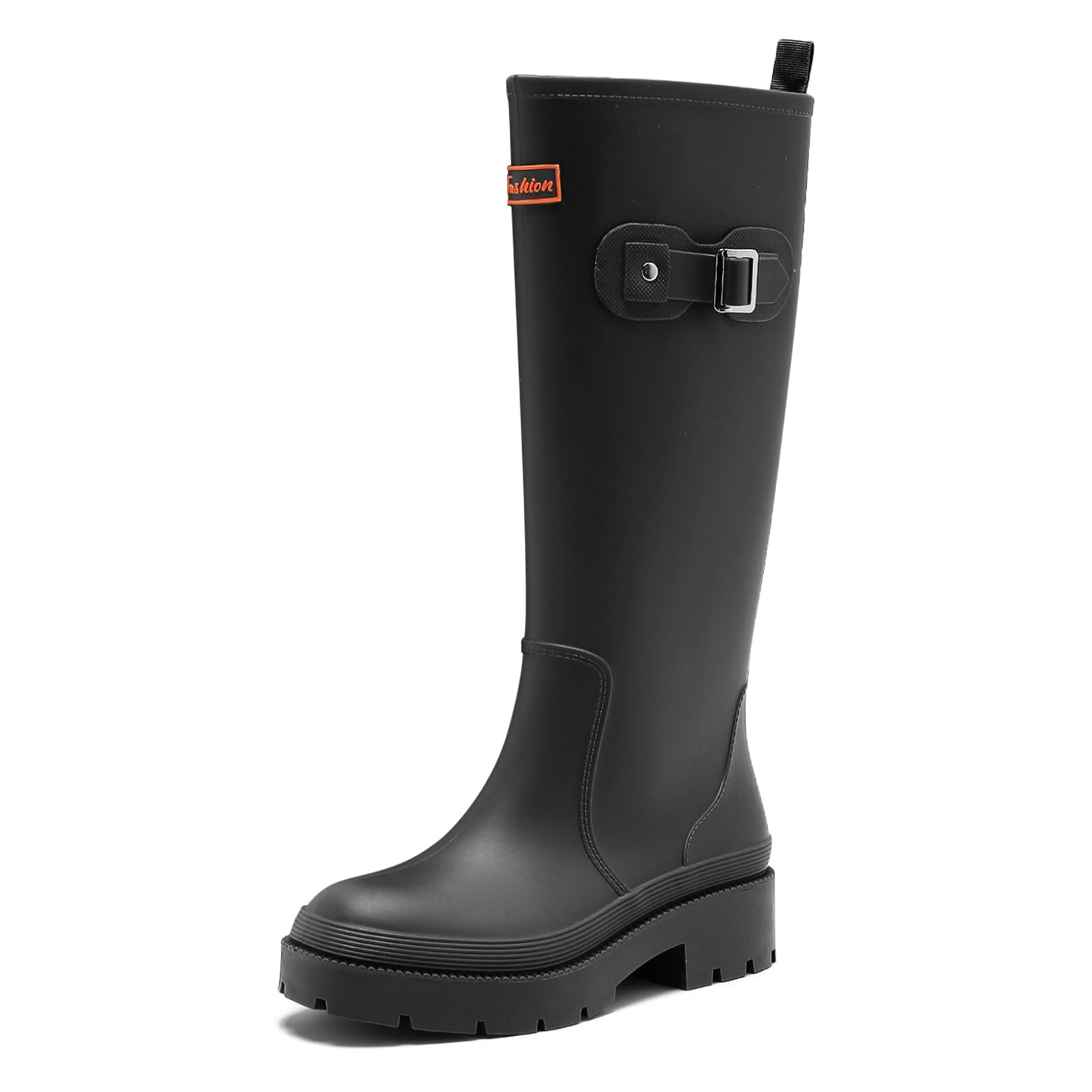 Gummistiefel Damen Lange Stiefel, Original Wasserdicht Hohe Rutschfeste, Sicherheitsstiefel Gummischuhe Bequeme Gartenschuhe Für den Innen- und Außenbereich
