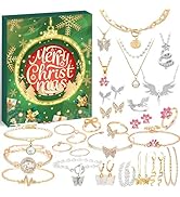 Einhorn Adventskalender 2024 Für Mädchen - 24 Tage Schmuck & Spielzeug Überraschungen