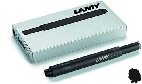 Lamy T10cartuchos de tinta para pluma estilográfica recambios paquete de 10(50cartuchos), Negro Lamy T10cartuchos de tinta para pluma estilográfica recambios paquete de 10(50cartuchos), Negro