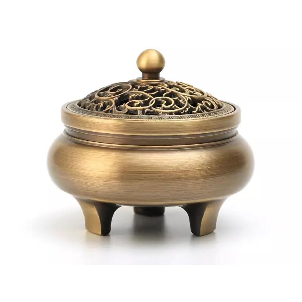 Incense Holder Base Retro Metal Incense Sandalwood Burner Indoor Plate Tea Ceremony Home Aromatherapy Ornaments