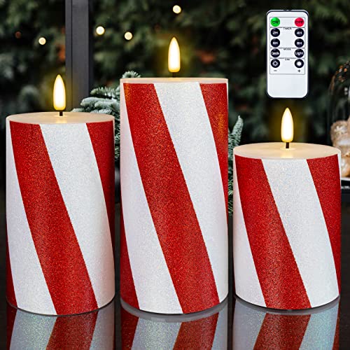 Velas sin llama navideñas de cera real seguras para niños y mascotas en casa