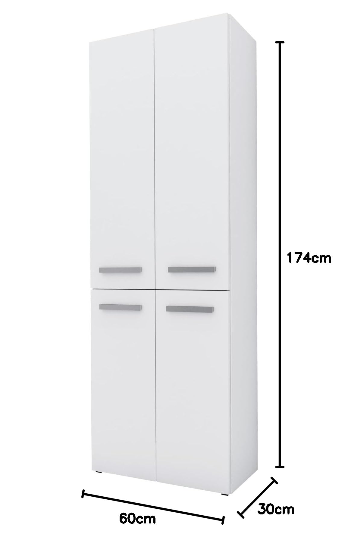 PELIPAL Hoge badkamerkast met greep 168x38,3x33 cm wit hoogglans kopen PELIPAL Hoge badkamerkast met greep 168x38,3x33 cm wit hoogglans kopen