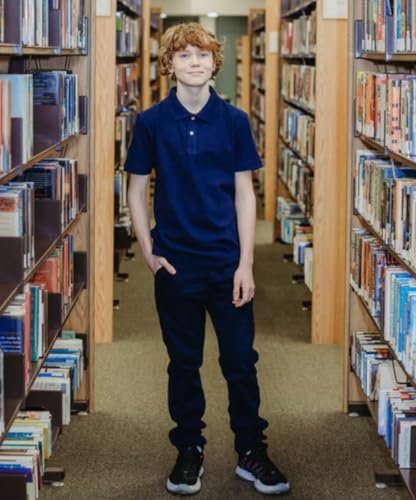 Boy's Adjustable Waist Uniform Pants3