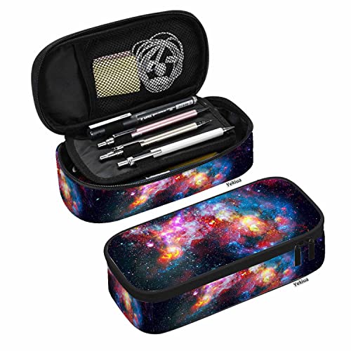 Image of Yekiua Explosion Supernova Pencil Holder Bright Star Nebula Galaxy Big Capacity Pencil Case Multi-Purpose Makeup Pouch For Office College Adult
