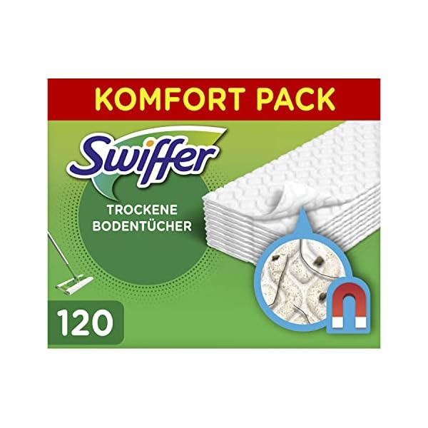 Swiffer Bodenwischer Trockene Bodentücher Wischer ideal gegen Staub, Tierhaare & Allergene