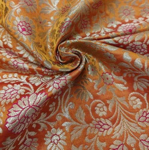 Brocart de soie King Khab floral pour confectionner vos robes de soirée