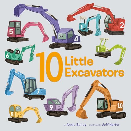 Image of 10 Little Excavators (10 Little Vehicles)