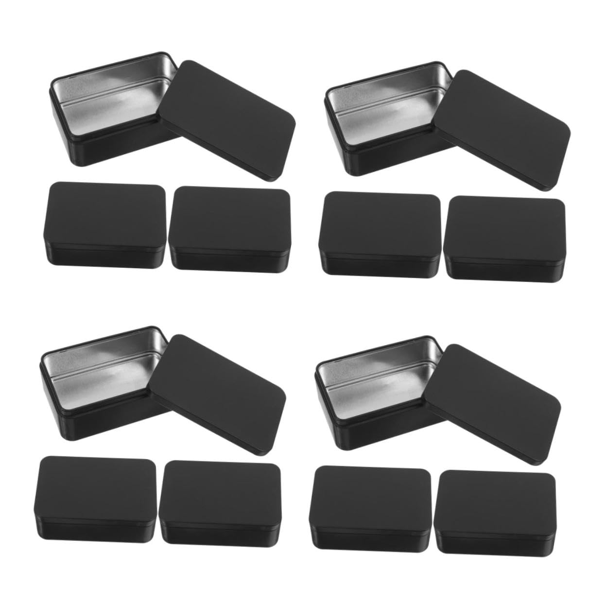 HOMSFOU 4 Set Scatola Carte Lamiera Da Organizzatore Versatile Per Carte Da E Collezione Design Elegante E Leggero Protezione Ottimale Per Accessori E Collezionismo 3 * 4
