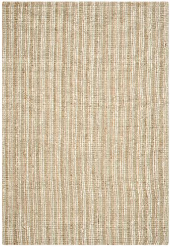 SAFAVIEH Area Rug 8x10 - Natural Fiber Collection - Large - Sage & Natural Brown, Handmade Jute, Farmhouse Style, Chunky Textured Thick Pile (NF447S) - Image 4