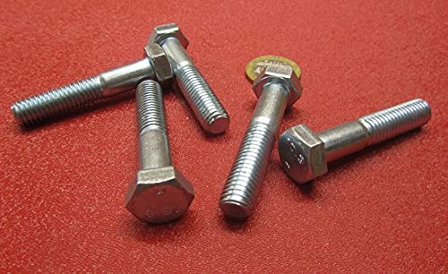 Class 10.9 Zinc Steel Hex Bolts PT M10 x 1.5 mm x 50 mm Long 25 pcs