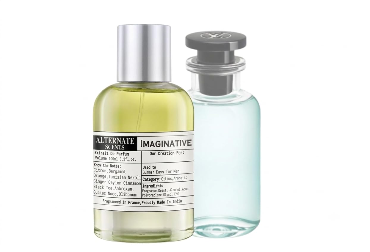 Imaginative Citrus Aromatic Perfume, 3.3 fl oz, LV Imagination Inspired Fragrance with Citron & Bergamot Black Tea