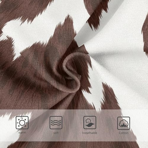 Brown White Cowhide Girl Panties Cute Toddler Girls Underwear Cotton Cartoon Undies Kids Briefs 2t3