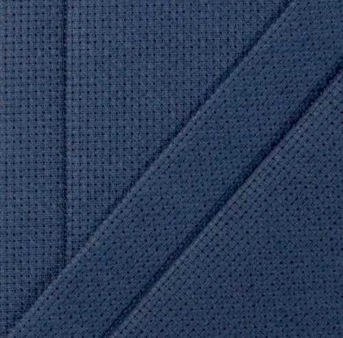 Image of KCS 4 /6 pc of 12 inch x 18 inch 30cmx45cm 16 Count Cotton Aida Cloth Cross Stitch Fabric (Navy Blue, 4 pc)