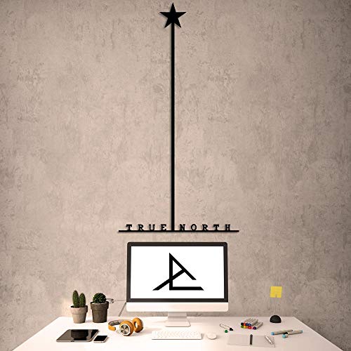 Archtwain-True-North-Decorative-Design-Metal-Wall-Decor-Home-Office-Decoration-Bedroom-Living-Room-Decor-4212-x-2126-inch