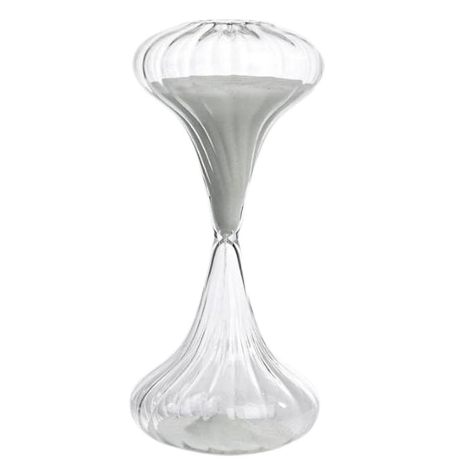 Reloj de Arena Cristal, Muebles creativos for el hogar, Temporizador Reloj sin Tiempo for gabinete Oficina, Dormitorio, Festival Mesa de Cocina(White)