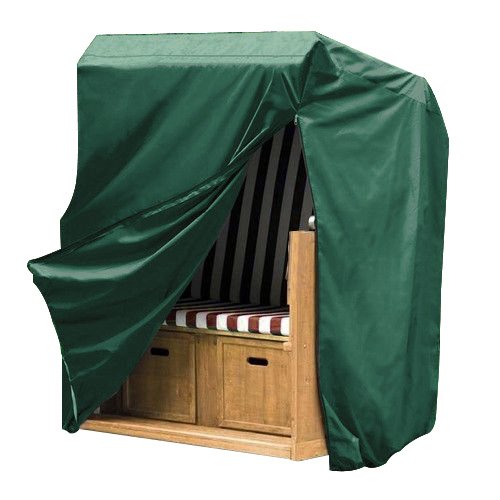WOLTU Schutzhülle Strandkorb, Abdeckung für Gartenmöbel, Abdeckhaube aus PE, Plane UV-Beständig wasserabweisend Winterfest reißfest 140/175x135x105 cm
