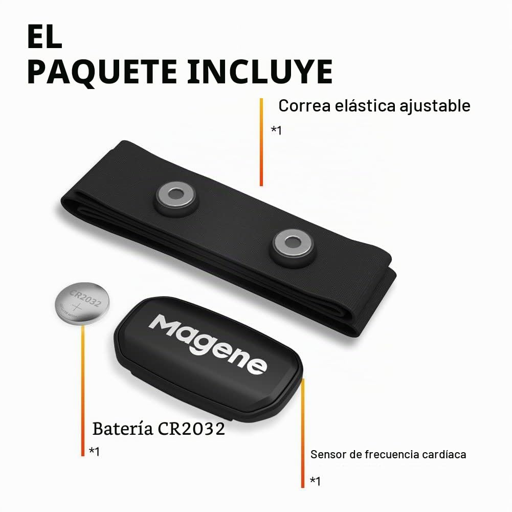 Magene H303 Heart Rate Monitor Chest Strap Ant+ Bluetooth iOS Android