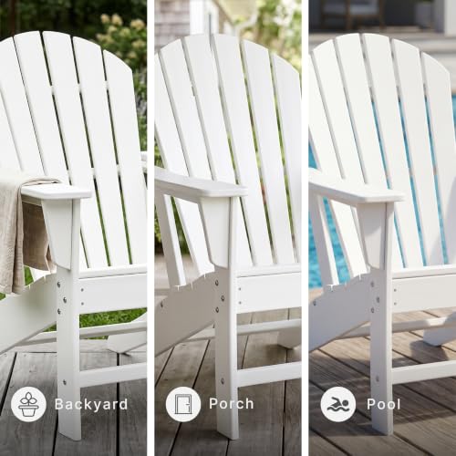 Signature Design by Ashley Sundown Treasure Outdoor Adirondack Chair, White - image 4