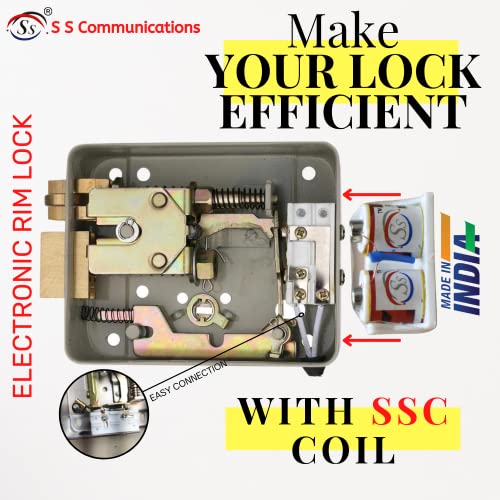 Image of SSC Coil for ALBA, CP Plus, Hawk Vision, LINC Plus and Secureye Electronic Door Locks, Universal Rim Lock Coil Door Lock Parts White