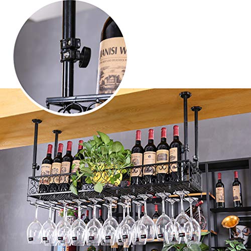 Porte-bouteilles bronze de prestige avec support verres