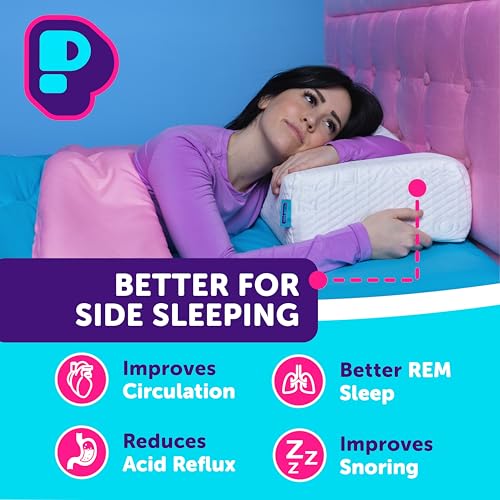 Pillow Cube Ice Cube - 5\" Cube Pillows for Side Sleepers, Cooling Memory Foam Pillows for Neck and Shoulder Pain - King, Queen, Twin 24\"x12\"x5\"