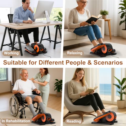 Image of Under Desk Elliptical for Office Pedal Exerciser Electric 12-Speeds