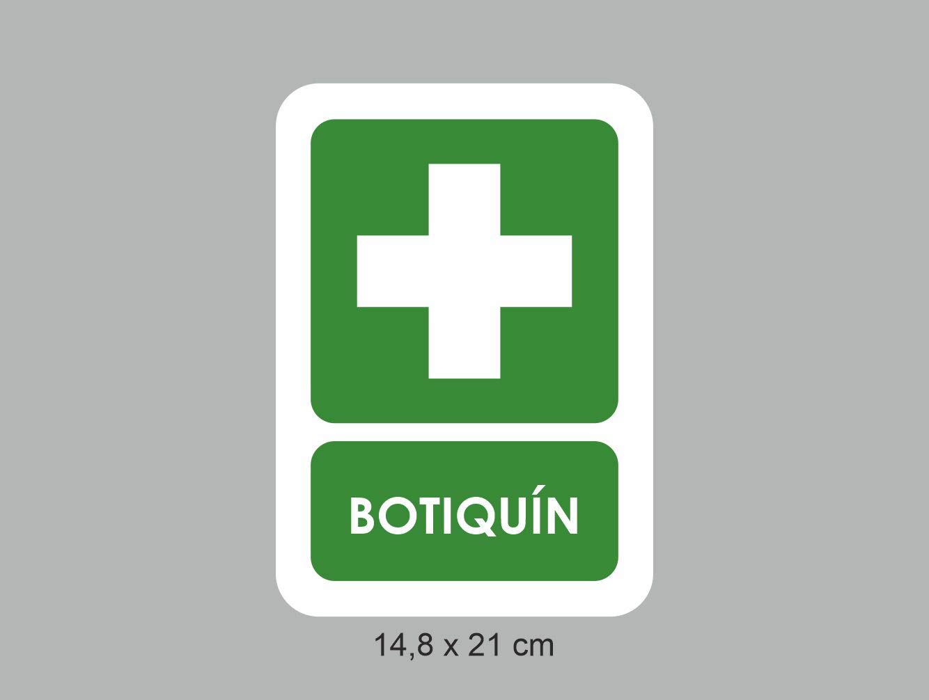 Oedim Pack 10 Señales PVC Botiquín | 14,80x21cm Material PVC Resistente