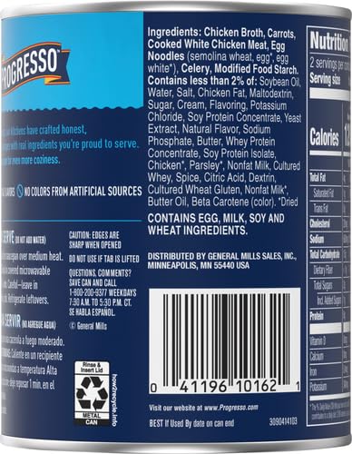 Image of Progresso Traditional, Creamy Chicken Noodle Canned Soup, 18.5 oz. (Pack of 6)