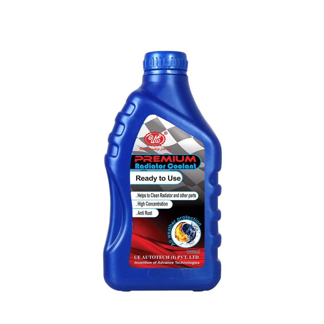 UE Premium Radiator Coolant Ready To Use Pink (1 Liter) Pre Mixed
