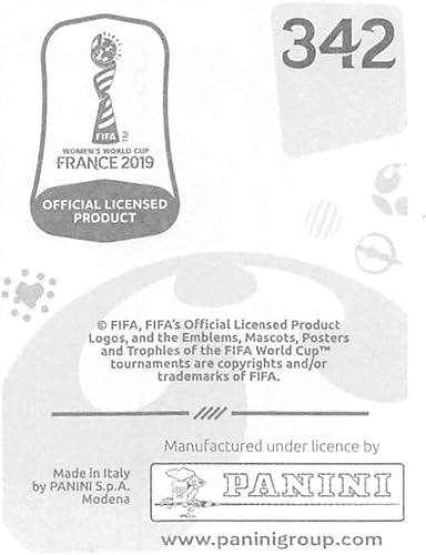 Miniatura 2 de 2019 Panini FIFA Women's World Cup France Album Stickers (Individual Sticker Only) Soccer #342 Jenna Hellstrom Canada 2 Inch by 2 1/2 Inch