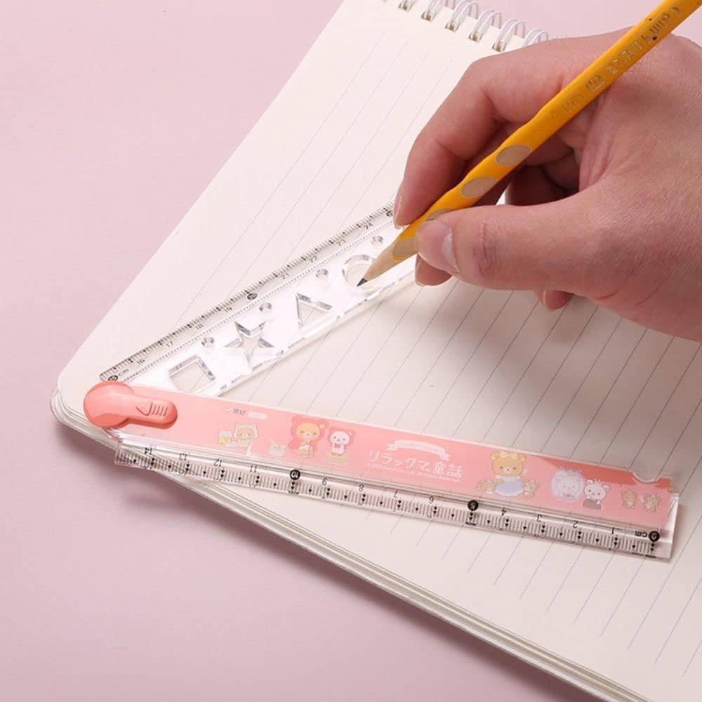 1Pcs Cute Cartoon Animal Print Plastic Rulers, Kids Ruler for School, Stationery Drawing Rulers Drafting Tools and Drafting Kits - Image 5