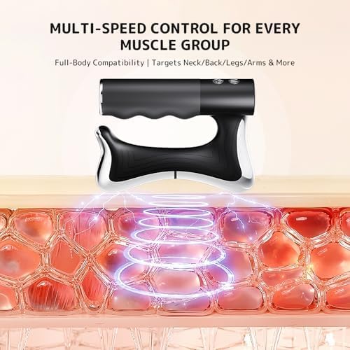 Sculptor Full Body Contour Device with Heat & EMS, Cellulite Massager Skin Firming & Muscle Relief Better Circulation, Electric Fascia Knife for Belly, Arm, Waist, Leg (Black) - Image 2