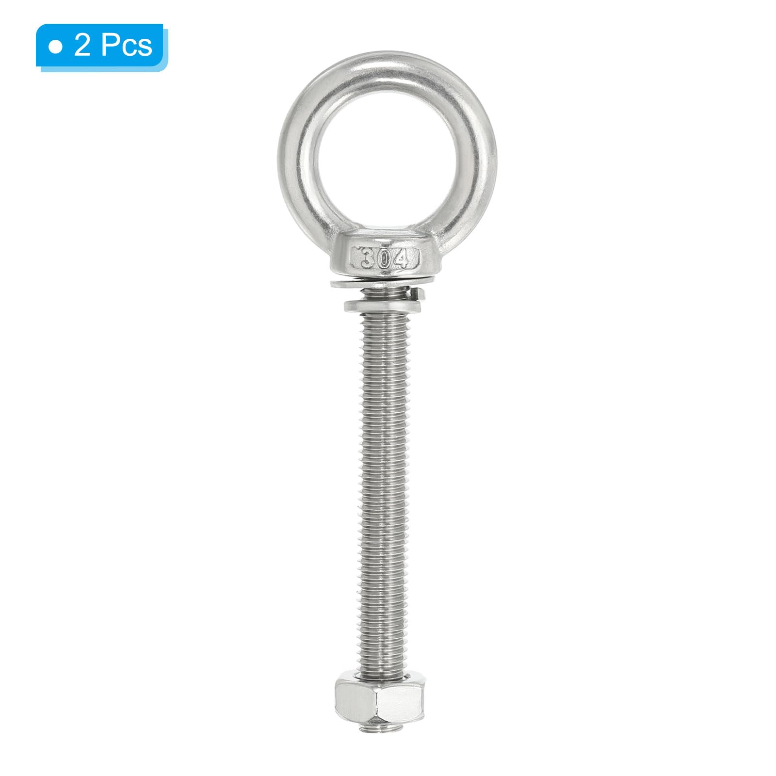PATIKIL M10 x 80mm Lifting Shoulder Eye Bolt - Image 3