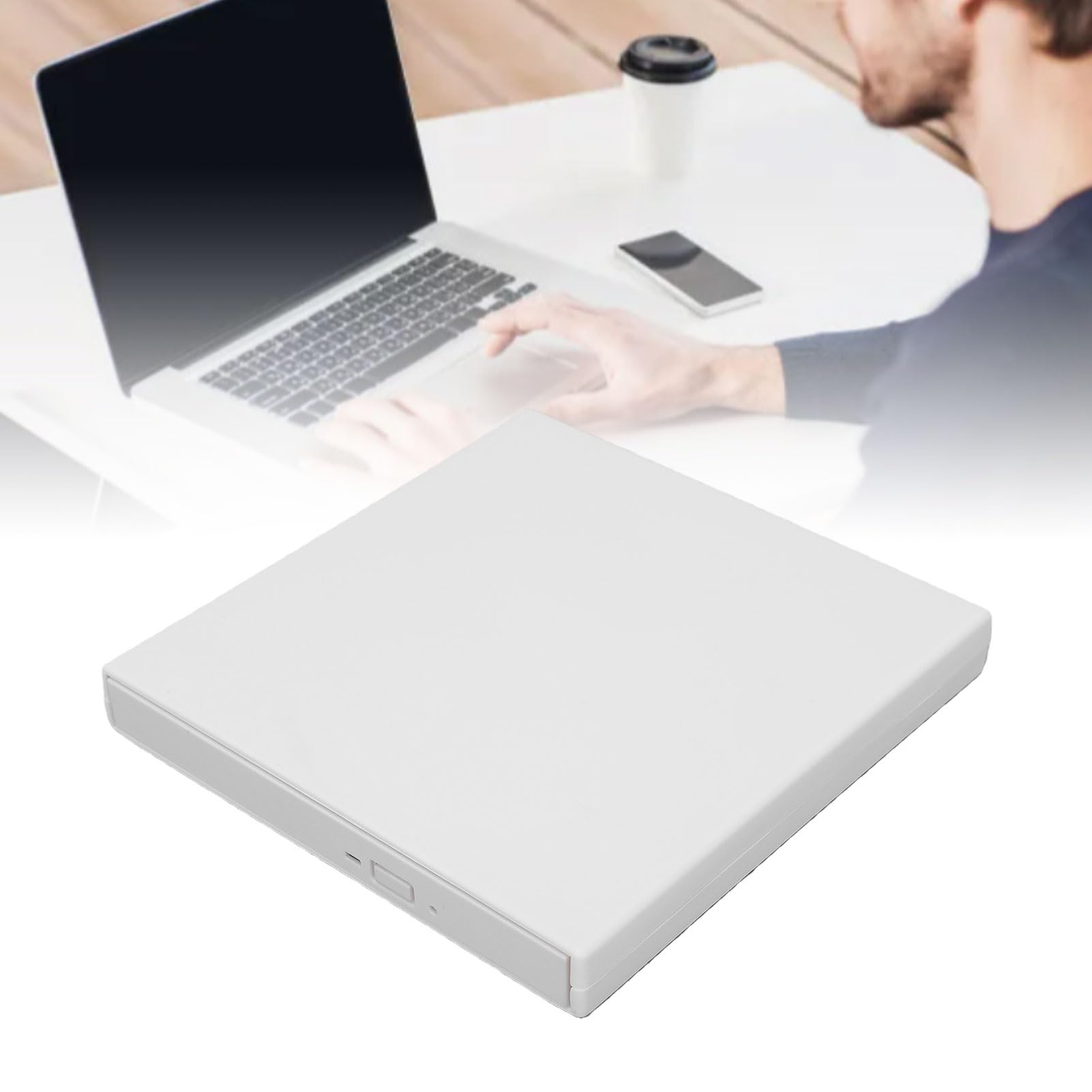 GOWENIC El Jugador de la Unidad óptica Externa de 4K USB, Ayudas GANA OS X Linux (White)