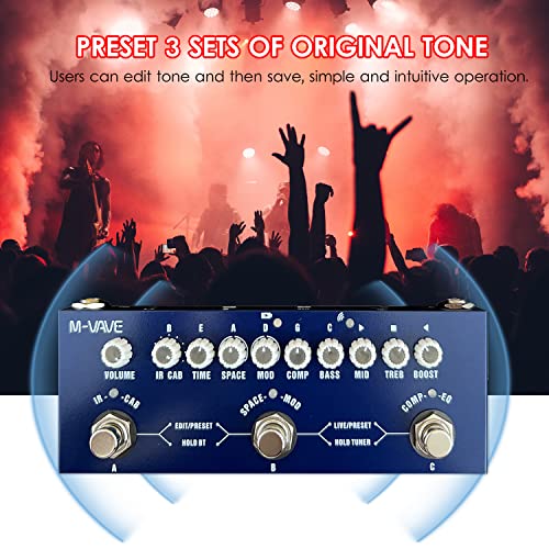 Homesen Pedal de Efeito combinado de Baixo Multifuncional Portátil Cube Baby com Reprodução de Músic