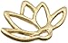 Amoracast Sterling Silver Gold Vermeil Link Lotus 10x14mm, 10 x 14mm