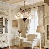 5. Service d'installation: installation facile de lustre moderne. Ce lustre Floral polyvalent est non seulement un appareil d'éclairage, mais aussi un ornement. Si vous rencontrez des problèmes avec votre achat, n'hésitez pas à me contacter, nous avons une équipe professionnelle qui est à votre service 24 heures sur 24.