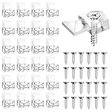 Mirror Holder Clips, Mirror Holder Clips Kit,Glass Retainer Clips Kit,Glass Mirror Frame Retainer Clips,25 Sets Mirror Mounting Clips Kit