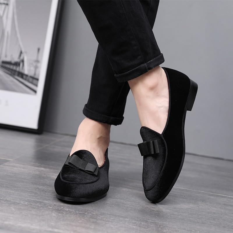 Slip-on Loafers Round Toe Daily Mens Slip On Wear-Resistant Leather2