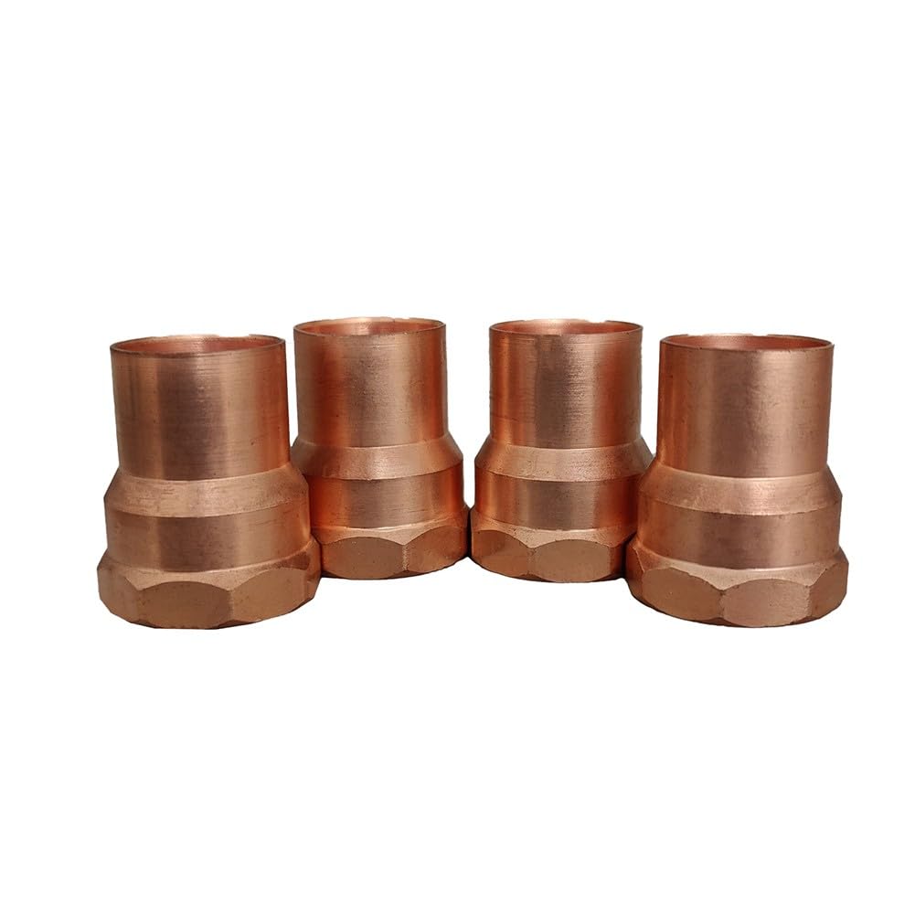 Adattatore NPT femmina da 1,9 cm, in rame, attacco FPT, confezione da 10