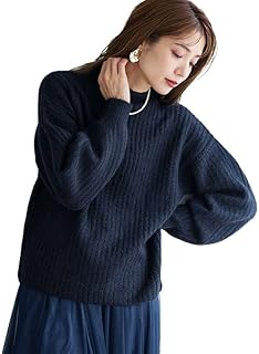 [ピエロ] ふんわり ウォッシャブル ボリューム袖 ボトルネックニット ニット レディース