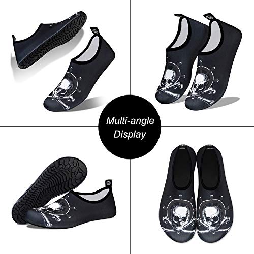 Image of WateLves Water Shoes for Womens Mens Barefoot Quick-Dry Aqua Socks for Beach Swim Surf Yoga Exercise New Translucent Color Soles