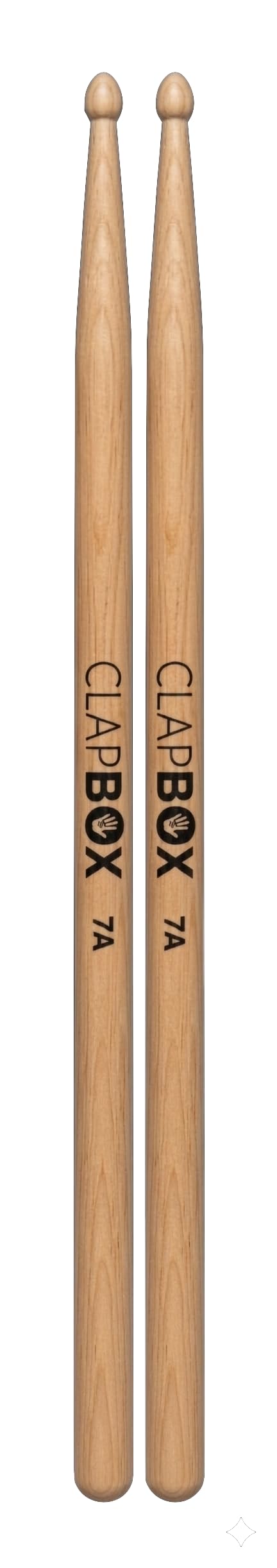 Clapbox Drum Sticks 7A Size, Classic Maple Wood - One Pair | Lightweight, Balanced & Durable-image-28