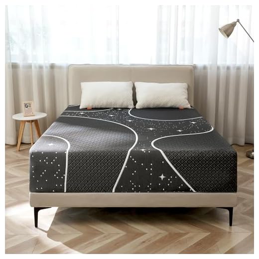 Sweetnight Queen Size Mattress, 12 Inch Memory Foam Mattress for Pressure Relief & Motion Isolation, Queen Mattress in a Box, Starry Night