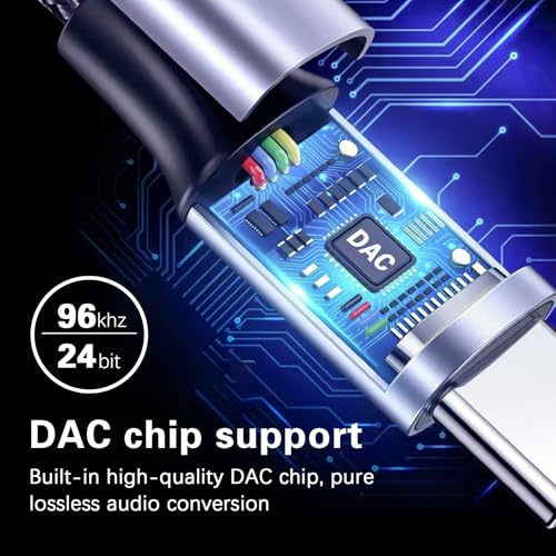 Adaptateur USB C vers prise casque 3,5 mm pour iPhone 15 Pro Max, iPad, Pixel et MacBook