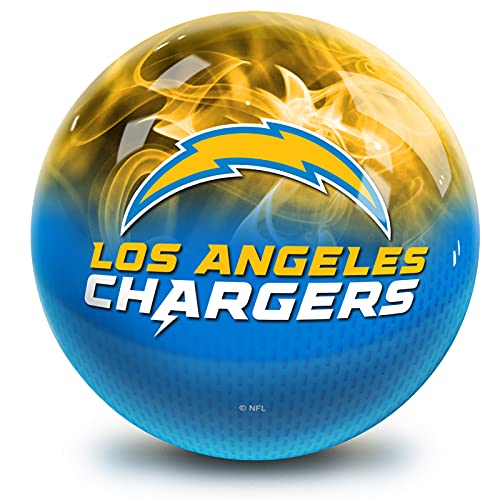 Strikeforce Bowling NFL Los Angeles Chargers On Fire Undrilled Bowling Ball