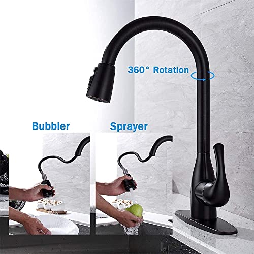 Robinet mitigeur de cuisine évier pivotant 360 douchette extractible