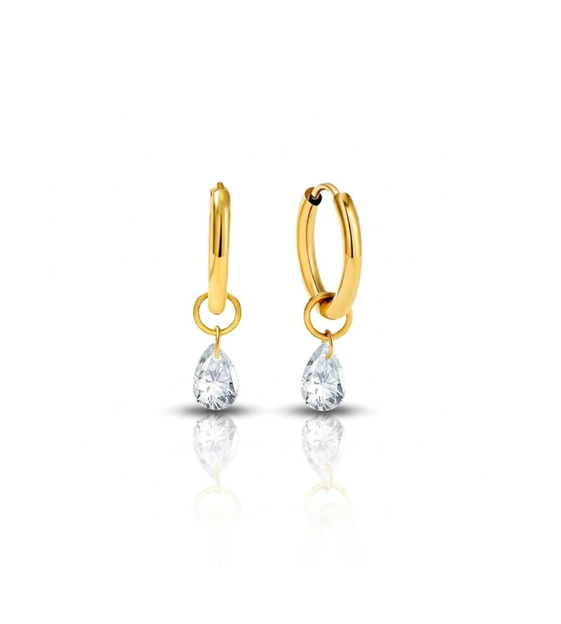 miss hui Anti Tarnish Elegant Dangle Water Drop earrings for Women & Girls | Stainless Steel, Waterproof, Lightweight and Everyday Earrings Perfect for Casual, Party & Office-picture-56