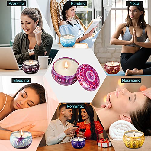 Scented Candles Gifts Set, 12 Constellations Jar Candles Set For Valentines Day Gifts, Candles For Home Scented With Portable Travel Tin, Candles Gifts For Women, Mother's Day, Birthday #TOP2