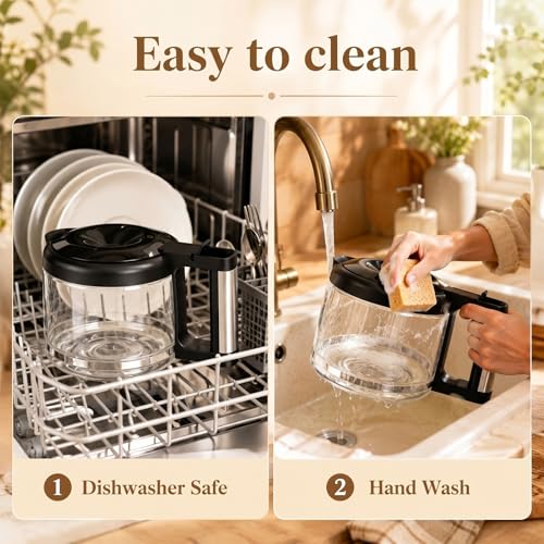 Image of COM532M 10-Cup Glass Carafe Replacement for De'Longhi Coffee Maker